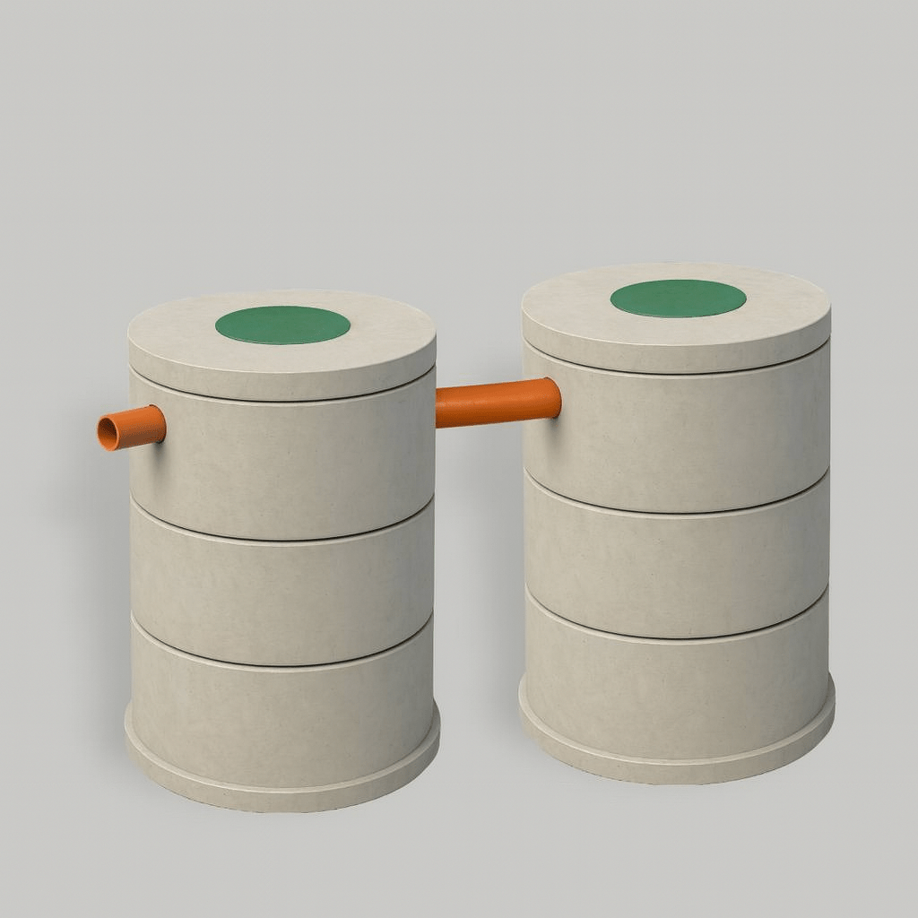 Септик 3+3 кольца